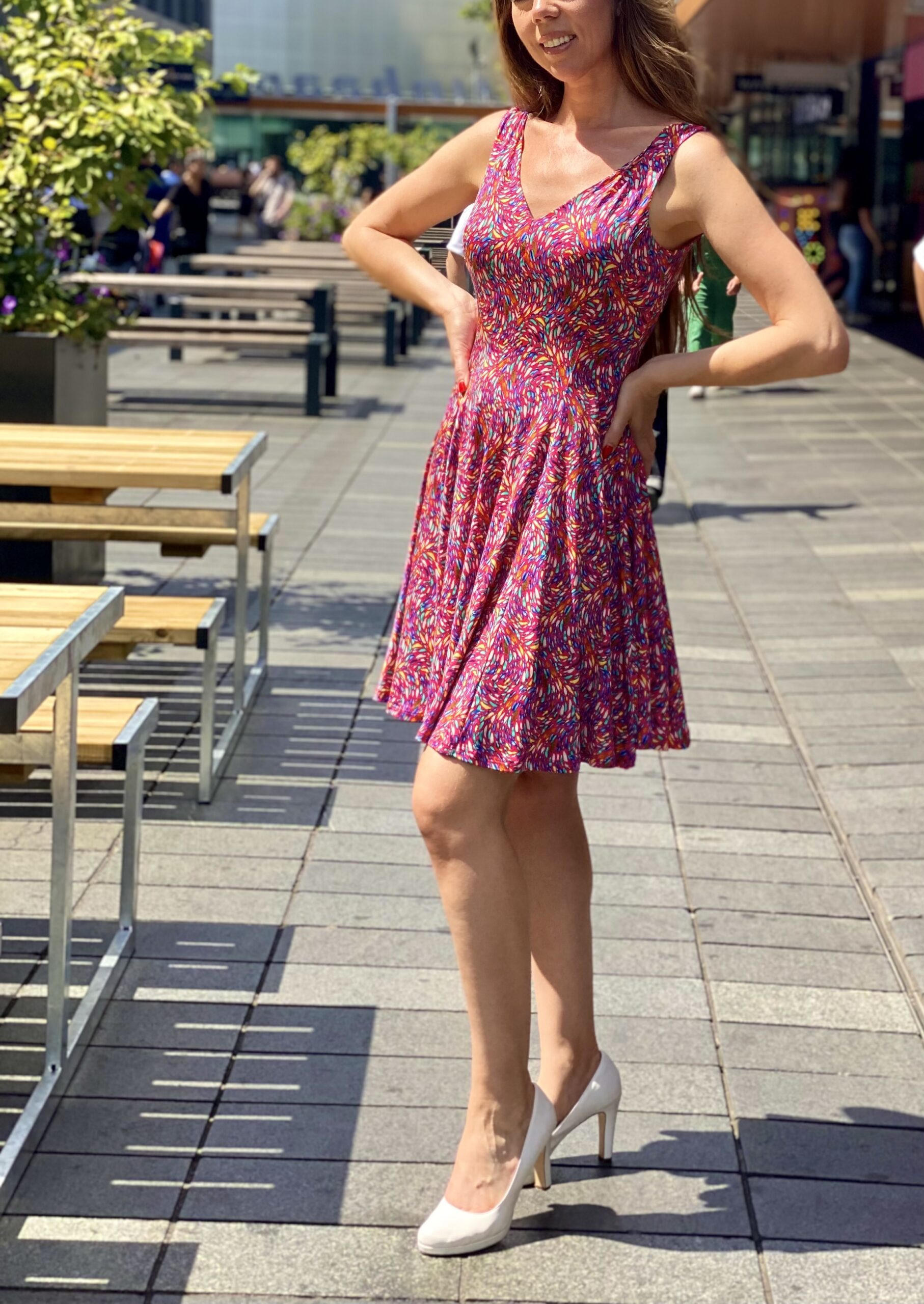 Mouwloze A lijn Jurk Donna Li